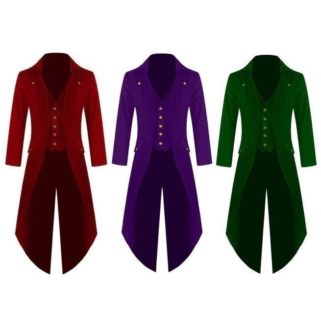 Men's Long-sleeved Irregular Solid Color Tuxedo