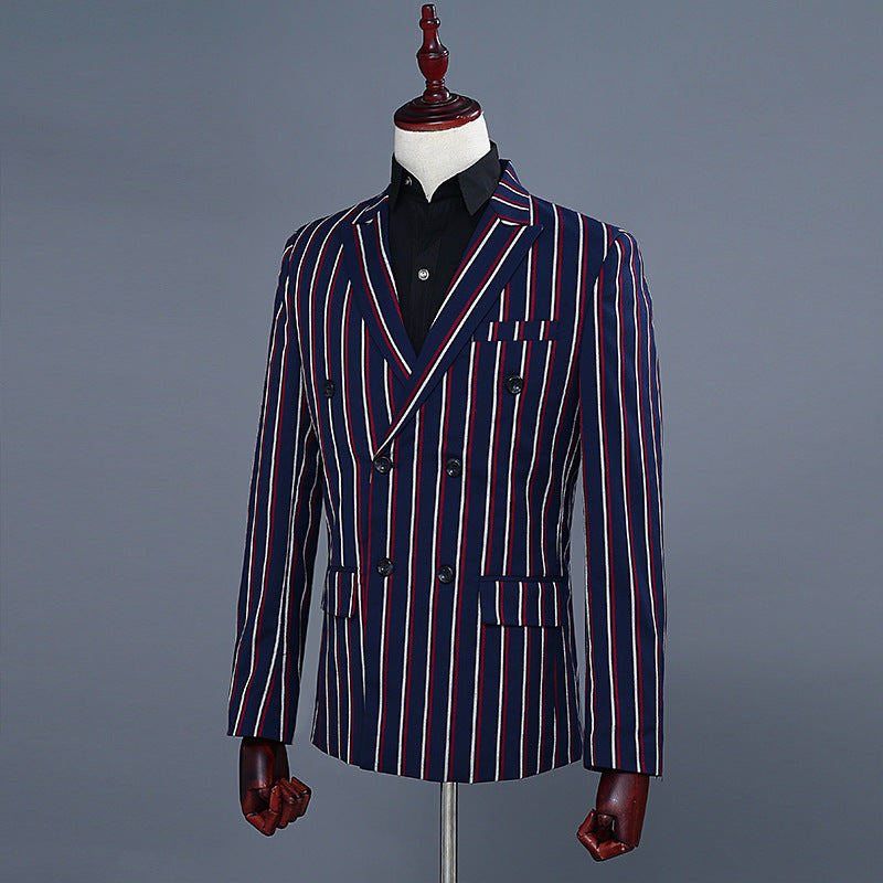 Men's Colorful Double Stripe Tuxedo Suit Set ILLUSION CO