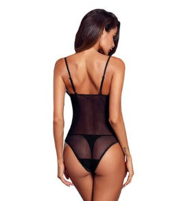 Women's Lace Backless Lingerie Bodysuit