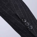 Men's Striped Suit Set for Weddings and Events (2 Pieces)