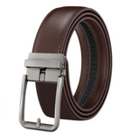 Men's Automatic Hollow Buckle Leather Belt