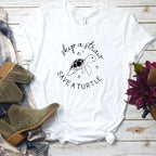 Women's Save a Turtle Graphic T Shirt