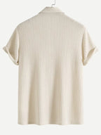 Men's Knitted Waffle Polo