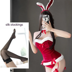 Women's Bunny Lingerie Set Women's Lingerie Unbranded Red Silk Stockings Free Size 80 To 120