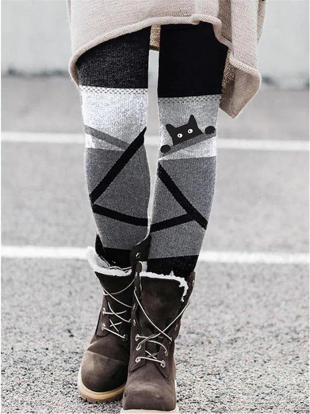 Christmas Leggings Elastic Women