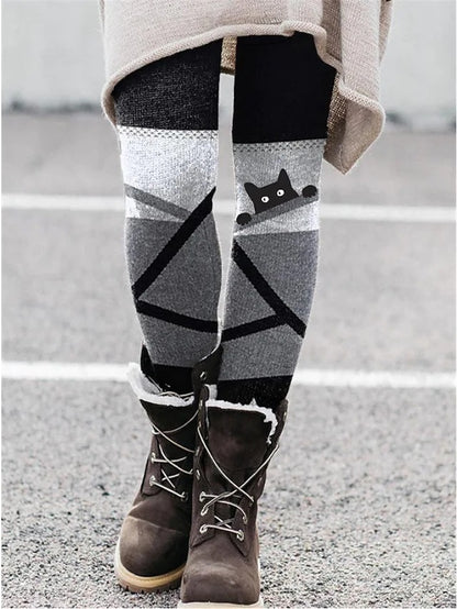 Christmas Leggings Elastic Women
