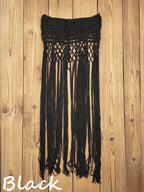 Women's Hand Crocheted Beach Dress And Bikini Cover Skirt