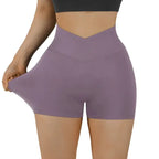 Women's High Waist Workout Seamless Fitness Yoga Shorts