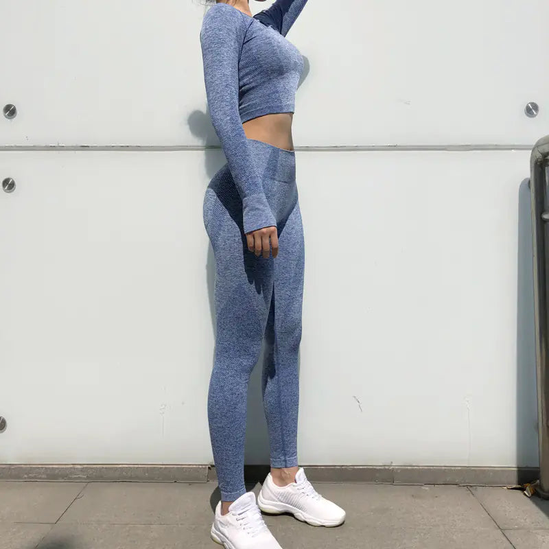 Women's Quick Dry Yoga Pants Training Set For Activewear