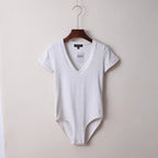 Women's Sexy Cross V Neck Slim Fit Short Jumpsuit for Women