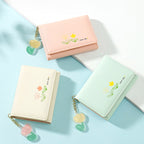 Cute Cartoon Student Folding PU Wallet