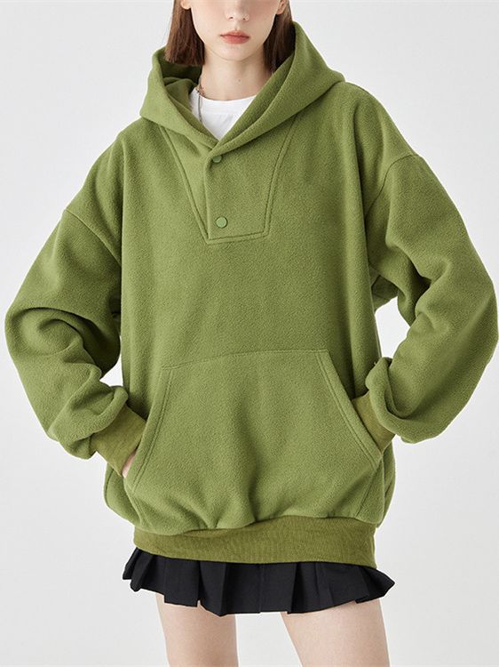 Women's Loose Polar Fleece Pullover Tops