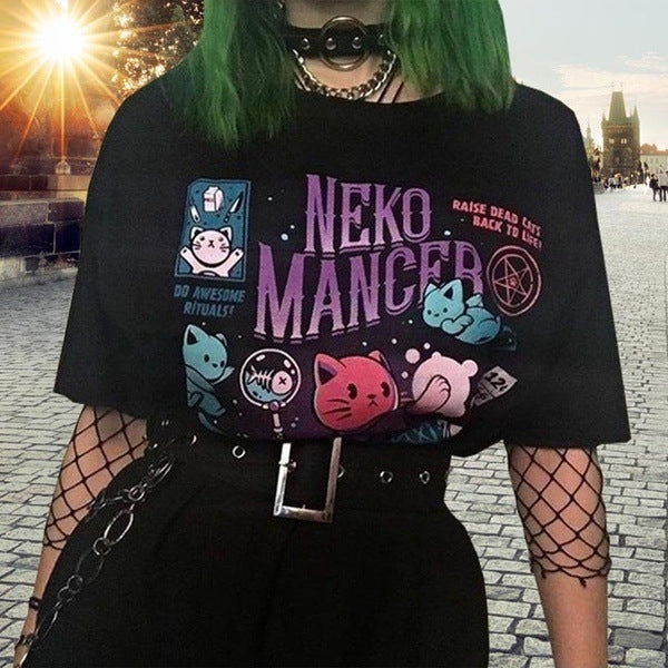Women's NEKO MANCER Graphic T Shirt