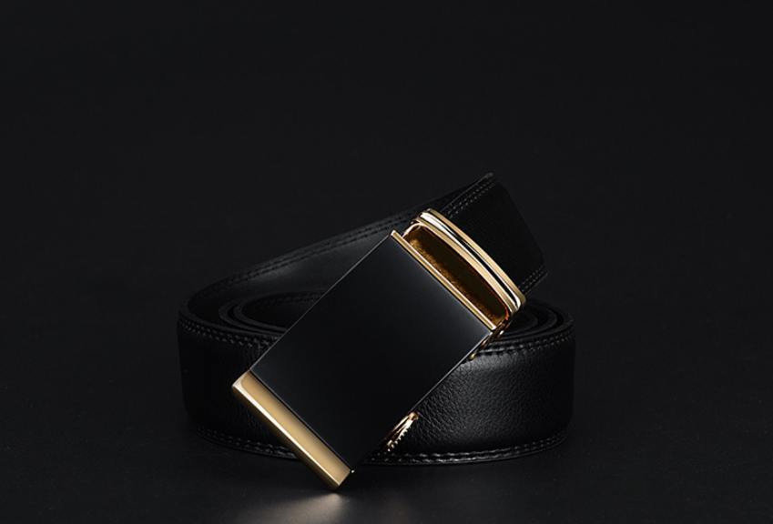 Men's Genuine Leather Automatic Buckle Belt