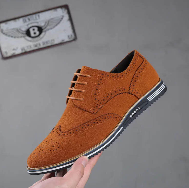 Men's British Suede Low Tops ILLUSION CO