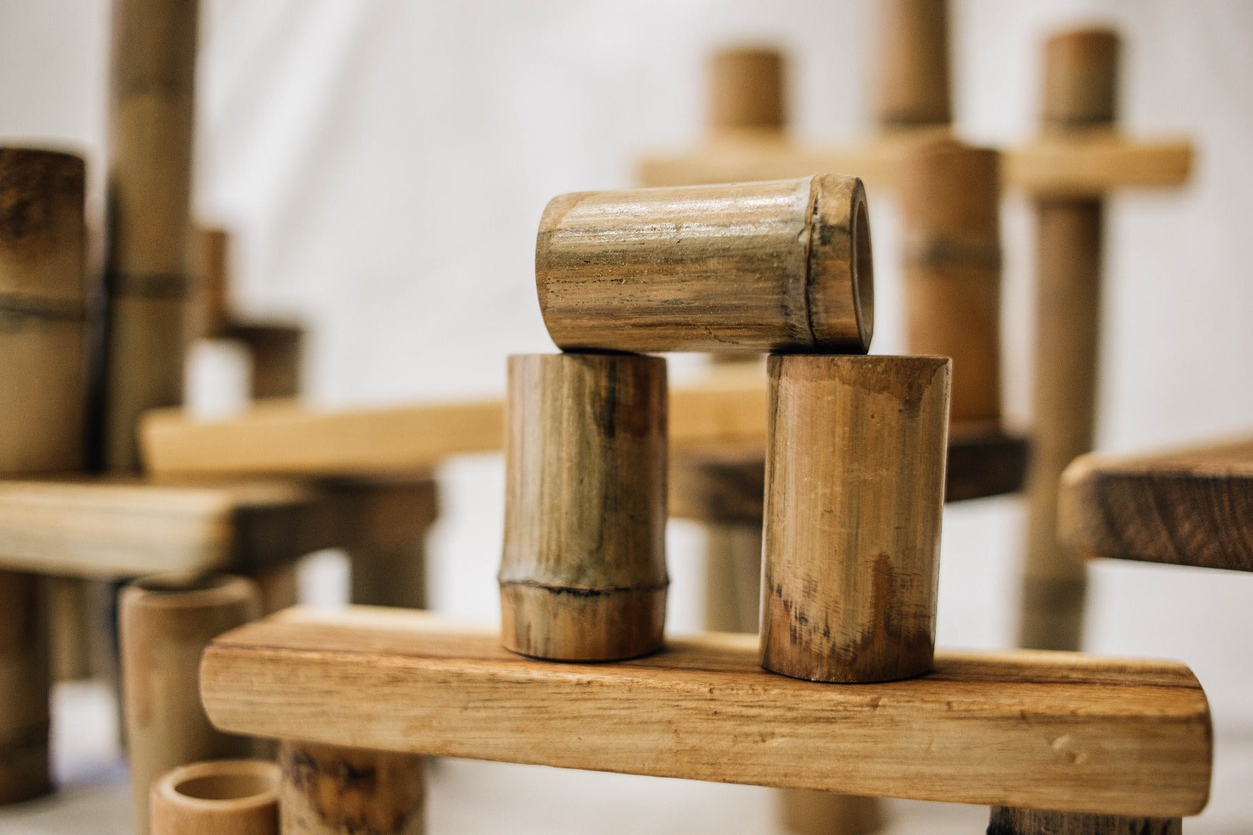 Bamboo building set 46 pcs Secondary image