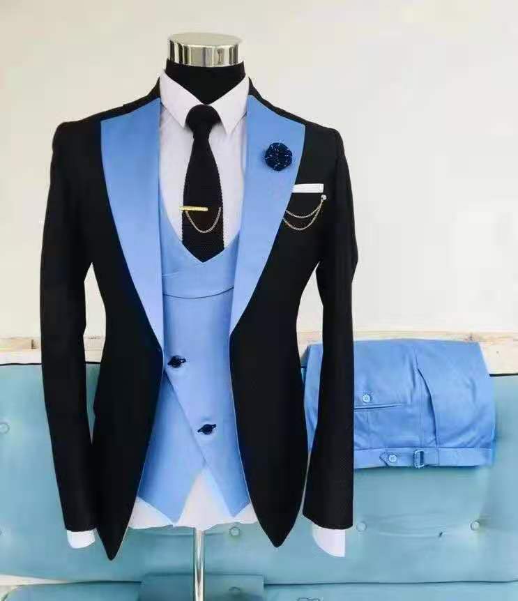 Men's 2020 Italian Groom and Groomsmen Formal Suit Set