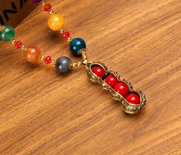 Long Sweater Necklace with Versatile Beads
