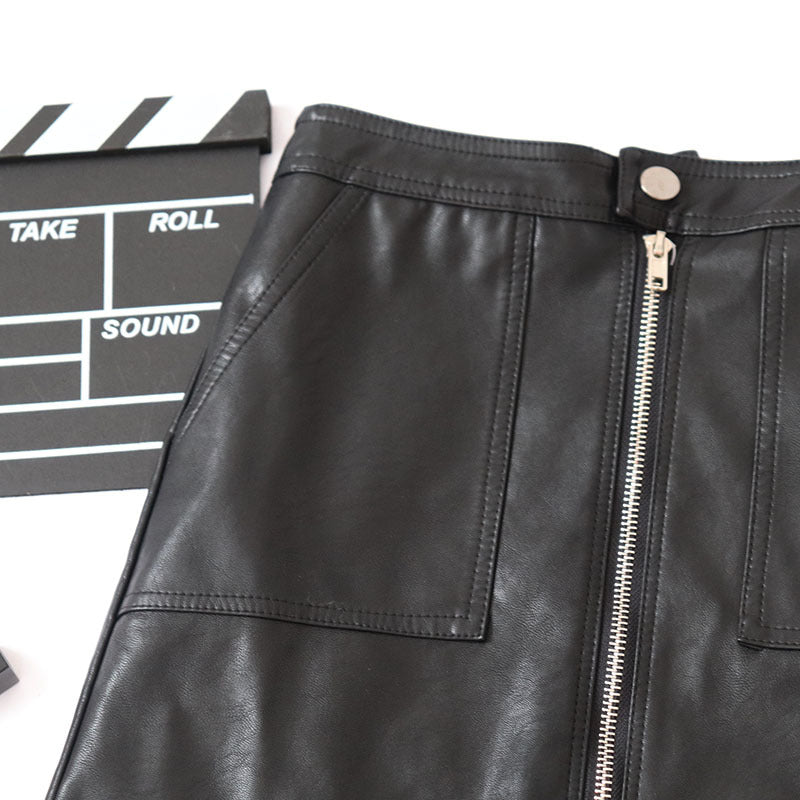 Women's Leather Mini Skirt
