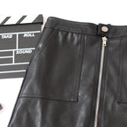 Women's Leather Mini Skirt