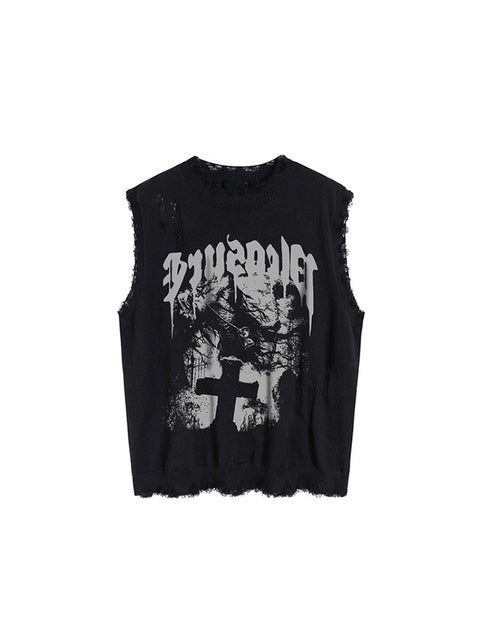Men's Streetwear Off Shoulder Tank Top