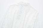 Women's Embroidered White Shirt Skirt Women's Dresses Unbranded
