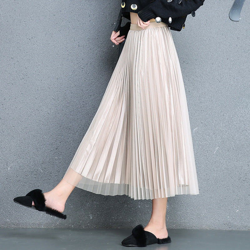 Women's Pleated Tulle Skirt
