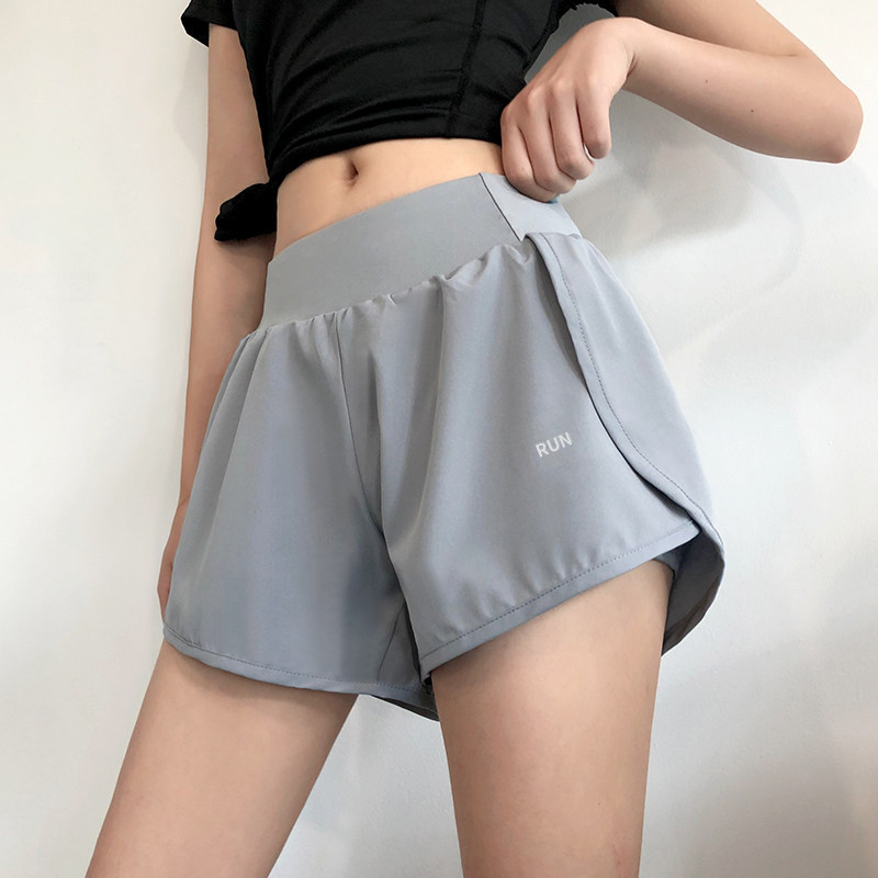 Women's High Waist Sports Shorts with Liner