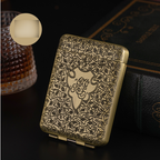 Luxury Vintage Engraved Cigarette Case for 16/20 Cigarettes
