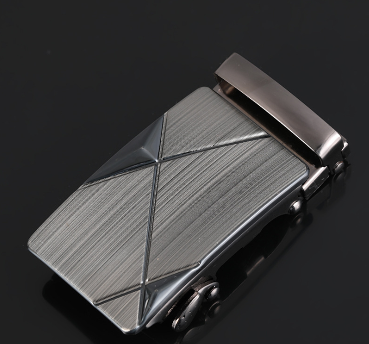 Men's Fashionable Automatic Buckle Leather Belt