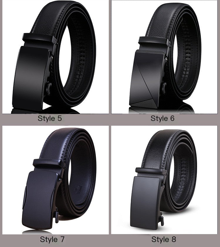 Men's Premium Leather Belt with Automatic Buckle