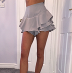Women's Ruffled Pencil Skirt