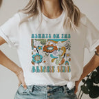 Women's 90s Graphic Smile Letter T Shirt