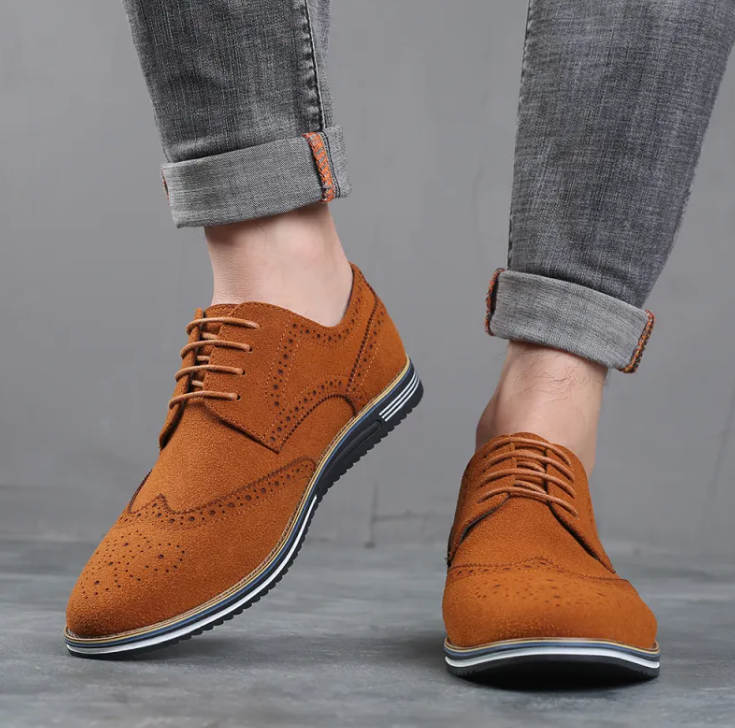 Men's British Suede Low Tops ILLUSION CO
