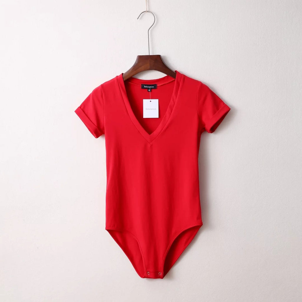 Women's Sexy Cross V Neck Slim Fit Short Jumpsuit for Women