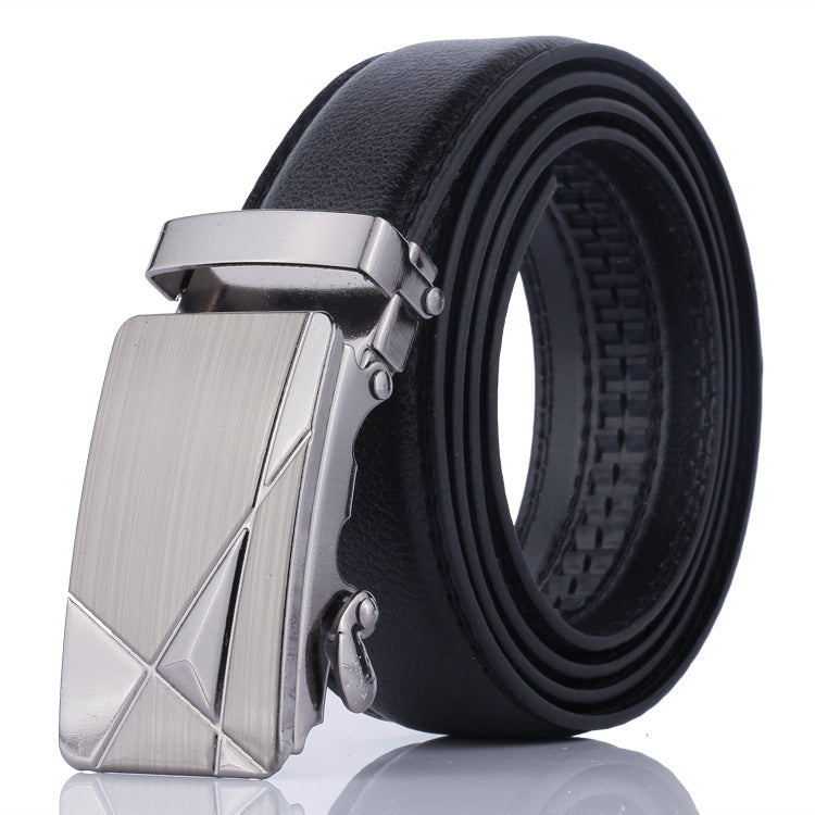 Men's Versatile PU Leather Automatic Buckle Belt