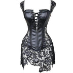 Women's Lace Shaping Bodysuit & Lingerie Set