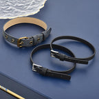 Vintage Street Style Denim Choker with Buckle Design