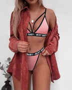 Women's 2 Set Pieces Underwear Bra & Panty Bikini