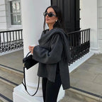 Asymmetry Chic Winter Coat