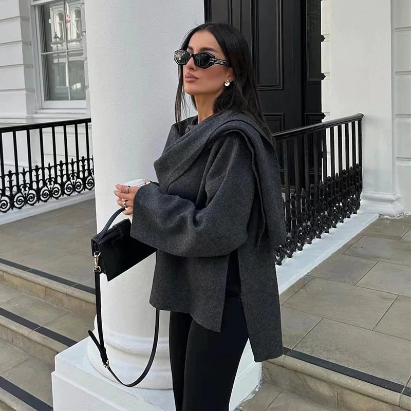 Asymmetry Chic Winter Coat
