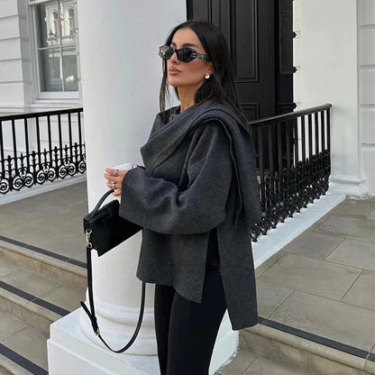 Asymmetry Chic Winter Coat