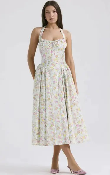 Women's Halter Lace Dress