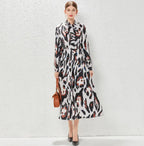 Women's Retro Wildcat Elegance Dress