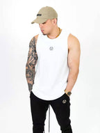 Men's Spring Summer Loose Fitness Tank Top with Zipper