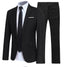 Men's Slim Fit Formal Suit for Weddings and Business Men's Suits & Tuxedos Unbranded Black S=44/29