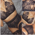 Women's Lace & Mesh Rhinestone Lingerie Set Women's Lingerie Unbranded