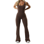 Women's Seamless Hollow Yoga Bodysuit Casual Activewear