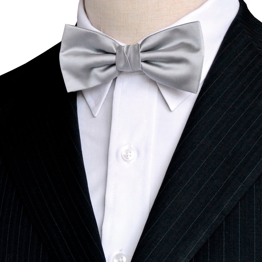 Men's Solid Color Silk Bow Tie