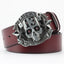 Men's Ghoulish Skull Leather Belt